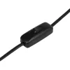 GLOBOSTAR® CLASS 204-0079 Μοντέρνο Επιτραπέζιο Φωτιστικό Πορτατίφ με Ντουί 1 x E27 AC 220-240V IP20 - Μαύρο & Μπεζ - Μ22 x Π22 x Υ36cm