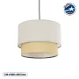 GLOBOSTAR® BIGGIE 204-0099 Μοντέρνο Κρεμαστό Φωτιστικό Οροφής με Ντουί 1 x E27 AC 220-240V IP20 - Μπεζ - Μ30 x Π30 x Υ23,5cm
