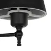 GLOBOSTAR® PAM 204-0113 Μοντέρνο Φωτιστικό Τοίχου - Απλίκα με Ντουί 1 x E27 AC 220-240V IP20 - Μαύρο - Μ23 x Π23 x Υ17cm