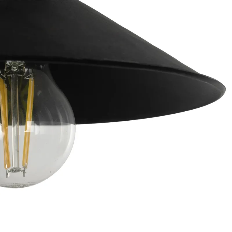 GLOBOSTAR® HAWK 204-0114 Μοντέρνο Φωτιστικό Τοίχου - Απλίκα με Ντουί 1 x E27 AC 220-240V IP20 - Μαύρο & Μπρούτζινο - Μ22 x Π44 x Υ23cm