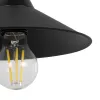 GLOBOSTAR® CATERPILLAR 204-0115 Μοντέρνο Φωτιστικό Τοίχου - Απλίκα με Ντουί 1 x E27 AC 220-240V IP20 - Μαύρο - Μ22 x Π25 x Υ14cm