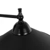 GLOBOSTAR® CATERPILLAR 204-0115 Μοντέρνο Φωτιστικό Τοίχου - Απλίκα με Ντουί 1 x E27 AC 220-240V IP20 - Μαύρο - Μ22 x Π25 x Υ14cm