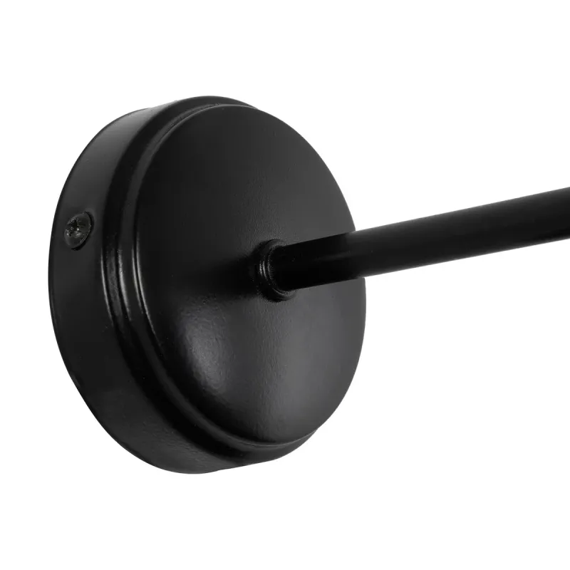 GLOBOSTAR® CATERPILLAR 204-0115 Μοντέρνο Φωτιστικό Τοίχου - Απλίκα με Ντουί 1 x E27 AC 220-240V IP20 - Μαύρο - Μ22 x Π25 x Υ14cm