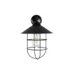 GLOBOSTAR® CAT 204-0116 Μοντέρνο Φωτιστικό Τοίχου - Απλίκα με Ντουί 1 x E27 AC 220-240V IP20 - Μαύρο - Μ22 x Π25 x Υ30cm