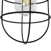 GLOBOSTAR® CAT 204-0116 Μοντέρνο Φωτιστικό Τοίχου - Απλίκα με Ντουί 1 x E27 AC 220-240V IP20 - Μαύρο - Μ22 x Π25 x Υ30cm