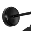 GLOBOSTAR® CAT 204-0116 Μοντέρνο Φωτιστικό Τοίχου - Απλίκα με Ντουί 1 x E27 AC 220-240V IP20 - Μαύρο - Μ22 x Π25 x Υ30cm