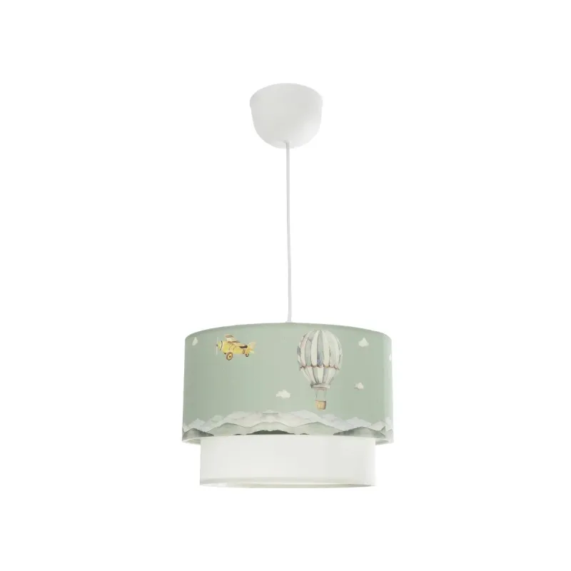 GLOBOSTAR® BALLON 204-0120 Παιδικό Κρεμαστό Φωτιστικό Οροφής με Ντουί 1 x E27 AC 220-240V IP20 - Πολύχρωμο - Μ30 x Π30 x Υ20cm