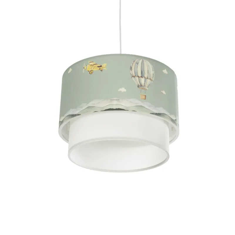 GLOBOSTAR® BALLON 204-0120 Παιδικό Κρεμαστό Φωτιστικό Οροφής με Ντουί 1 x E27 AC 220-240V IP20 - Πολύχρωμο - Μ30 x Π30 x Υ20cm
