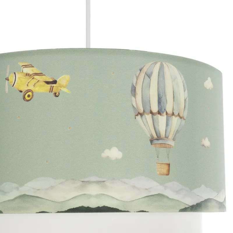 GLOBOSTAR® BALLON 204-0120 Παιδικό Κρεμαστό Φωτιστικό Οροφής με Ντουί 1 x E27 AC 220-240V IP20 - Πολύχρωμο - Μ30 x Π30 x Υ20cm