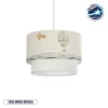 GLOBOSTAR® BALLON 204-0121 Παιδικό Κρεμαστό Φωτιστικό Οροφής με Ντουί 1 x E27 AC 220-240V IP20 - Πολύχρωμο - Μ30 x Π30 x Υ20cm