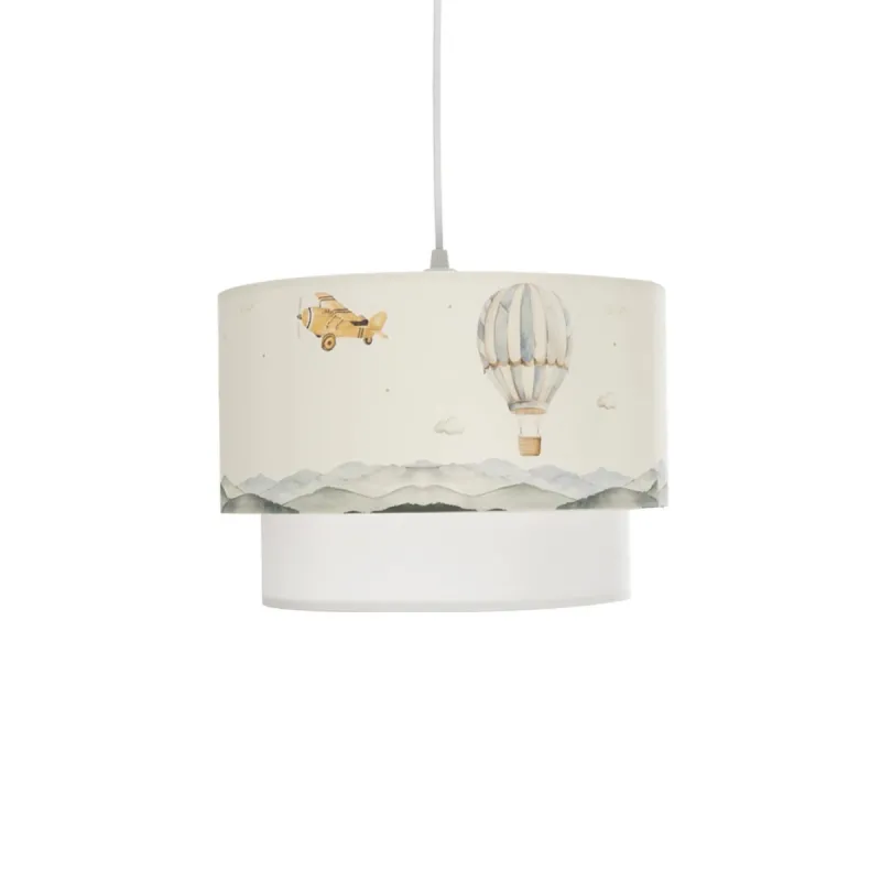 GLOBOSTAR® BALLON 204-0121 Παιδικό Κρεμαστό Φωτιστικό Οροφής με Ντουί 1 x E27 AC 220-240V IP20 - Πολύχρωμο - Μ30 x Π30 x Υ20cm