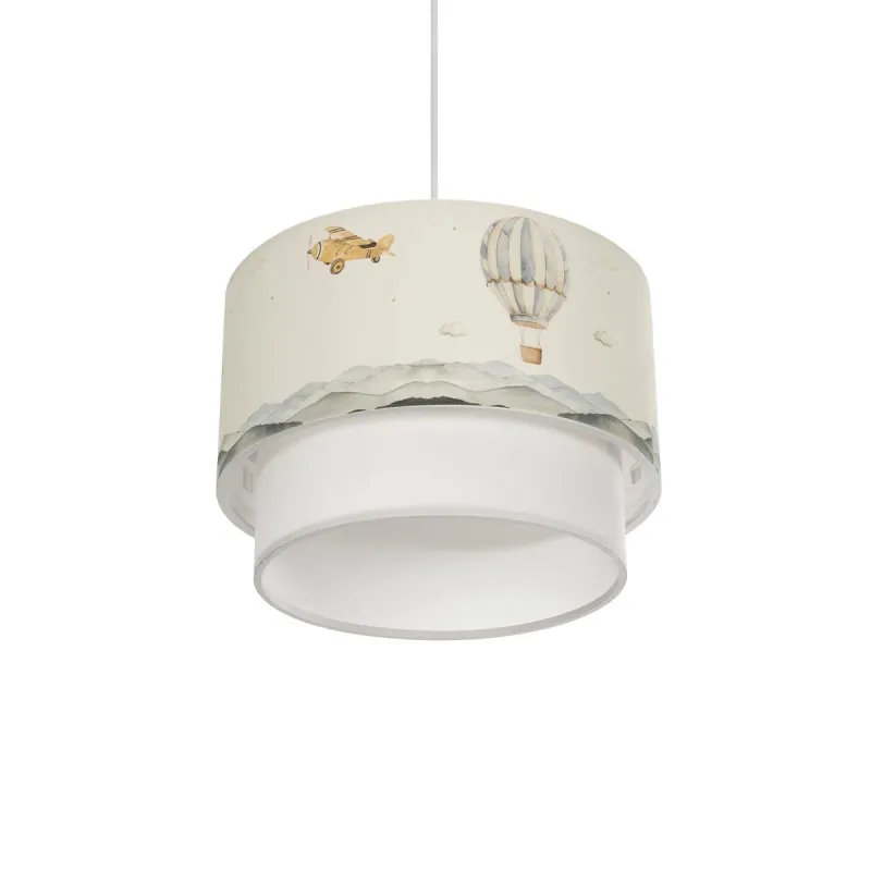GLOBOSTAR® BALLON 204-0121 Παιδικό Κρεμαστό Φωτιστικό Οροφής με Ντουί 1 x E27 AC 220-240V IP20 - Πολύχρωμο - Μ30 x Π30 x Υ20cm