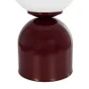 GLOBOSTAR® MAGIC 204-0135 Μοντέρνο Επιτραπέζιο Φωτιστικό Πορτατίφ με Ντουί 1 x E14 AC 220-240V IP20 - Κόκκινο & Λευκό - Μ15 x Π15 x Υ28cm