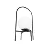 GLOBOSTAR® SPIDY 204-0139 Μοντέρνο Επιτραπέζιο Φωτιστικό Πορτατίφ με Ντουί 1 x E14 AC 220-240V IP20 - Μαύρο & Λευκό - Μ22 x Π20 x Υ38cm
