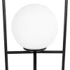 GLOBOSTAR® SPIDY 204-0139 Μοντέρνο Επιτραπέζιο Φωτιστικό Πορτατίφ με Ντουί 1 x E14 AC 220-240V IP20 - Μαύρο & Λευκό - Μ22 x Π20 x Υ38cm