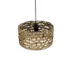 GLOBOSTAR® SAND 204-0160 Boho Κρεμαστό Φωτιστικό Οροφής με Ντουί 1 x E27 AC 220-240V IP20 - Καφέ - Μ30 x Π30 x Υ19cm
