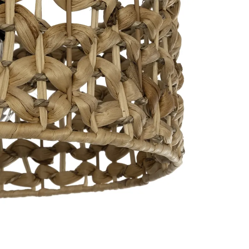 GLOBOSTAR® SAND 204-0160 Boho Κρεμαστό Φωτιστικό Οροφής με Ντουί 1 x E27 AC 220-240V IP20 - Καφέ - Μ30 x Π30 x Υ19cm