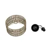 GLOBOSTAR® DARIO 204-0166 Boho Κρεμαστό Φωτιστικό Οροφής με Ντουί 1 x E27 AC 220-240V IP20 - Μπεζ - Μ30 x Π30 x Υ18cm