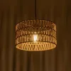 GLOBOSTAR® DARIO 204-0166 Boho Κρεμαστό Φωτιστικό Οροφής με Ντουί 1 x E27 AC 220-240V IP20 - Μπεζ - Μ30 x Π30 x Υ18cm