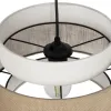 GLOBOSTAR® SOHO 204-0172 Μοντέρνο Κρεμαστό Φωτιστικό Οροφής με Ντουί 1 x E27 AC 220-240V IP20 - Καφέ & Μπεζ - Μ30 x Π30 x Υ20cm