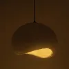 GLOBOSTAR® STONE 204-0176 Μοντέρνο Κρεμαστό Φωτιστικό Οροφής με Ντουί 1 x E27 AC 220-240V IP20 - Λευκό - Μ31.5 x Π35 x Υ26cm