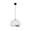 GLOBOSTAR® STONE 204-0176 Μοντέρνο Κρεμαστό Φωτιστικό Οροφής με Ντουί 1 x E27 AC 220-240V IP20 - Λευκό - Μ31.5 x Π35 x Υ26cm