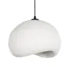 GLOBOSTAR® STONE 204-0176 Μοντέρνο Κρεμαστό Φωτιστικό Οροφής με Ντουί 1 x E27 AC 220-240V IP20 - Λευκό - Μ31.5 x Π35 x Υ26cm