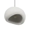 GLOBOSTAR® STONE 204-0176 Μοντέρνο Κρεμαστό Φωτιστικό Οροφής με Ντουί 1 x E27 AC 220-240V IP20 - Λευκό - Μ31.5 x Π35 x Υ26cm