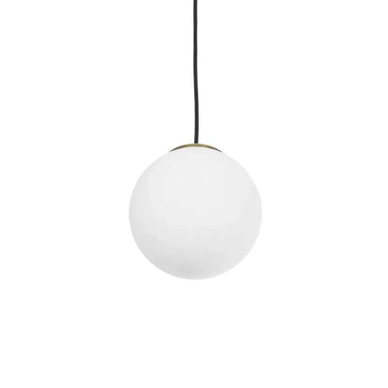 GLOBOSTAR® GLOBIDIO 204-0195 Μοντέρνο Κρεμαστό Φωτιστικό Οροφής με Ντουί 1 x E27 AC 220-240V IP20 - Χρύσο & Λευκό - Μ15 x Π15 x Υ15cm