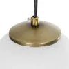 GLOBOSTAR® GLOBIDIO 204-0195 Μοντέρνο Κρεμαστό Φωτιστικό Οροφής με Ντουί 1 x E27 AC 220-240V IP20 - Χρύσο & Λευκό - Μ15 x Π15 x Υ15cm