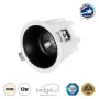 GLOBOSTAR® DUSTY 60340 Χωνευτό Downlight Σποτ LED 12W 1380lm 45° AC 220-240V Αδιάβροχο IP65 Φυσικό Λευκό 4500K - Bridgelux COB Chip & TÜV SÜD Driver - Λευκό & Μαύρο Ματ - Μ8.5 x Π8.5 x Υ7cm / Q7.2cm - 5 Χρόνια Εγγύηση