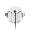 GLOBOSTAR® DUSTY 60340 Χωνευτό Downlight Σποτ LED 12W 1380lm 45° AC 220-240V Αδιάβροχο IP65 Φυσικό Λευκό 4500K - Bridgelux COB Chip & TÜV SÜD Driver - Λευκό & Μαύρο Ματ - Μ8.5 x Π8.5 x Υ7cm / Q7.2cm - 5 Χρόνια Εγγύηση