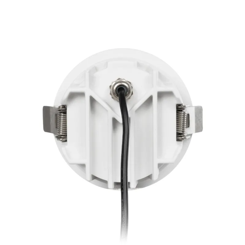 GLOBOSTAR® DUSTY 60340 Χωνευτό Downlight Σποτ LED 12W 1380lm 45° AC 220-240V Αδιάβροχο IP65 Φυσικό Λευκό 4500K - Bridgelux COB Chip & TÜV SÜD Driver - Λευκό & Μαύρο Ματ - Μ8.5 x Π8.5 x Υ7cm / Q7.2cm - 5 Χρόνια Εγγύηση