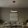 kelvo® NEMESIS KLV-101-0208 Κρεμαστό Φωτιστικό Οροφής LED 45W 4500lm 180° AC 220-240V IP20 Ρυθμιζόμενο Λευκό CCT με Χειριστήριο από 2700K έως 6000K Dimmable - Lumileds SMD Chip - Μαύρο Ματ - Μ60 x Π60 x Υ4cm - 3 Χρόνια Εγγύηση