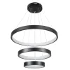 kelvo® NEMESIS KLV-101-0217 Κρεμαστό Φωτιστικό Οροφής LED 100W 10000lm 180° AC 220-240V IP20 Ρυθμιζόμενο Λευκό CCT με Χειριστήριο από 2700K έως 6000K Dimmable - Lumileds SMD Chip - Μαύρο Ματ - Μ60 x Π60 x Υ60cm - 3 Χρόνια Εγγύηση