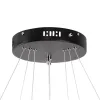 kelvo® NEMESIS KLV-101-0217 Κρεμαστό Φωτιστικό Οροφής LED 100W 10000lm 180° AC 220-240V IP20 Ρυθμιζόμενο Λευκό CCT με Χειριστήριο από 2700K έως 6000K Dimmable - Lumileds SMD Chip - Μαύρο Ματ - Μ60 x Π60 x Υ60cm - 3 Χρόνια Εγγύηση