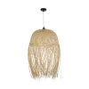 GLOBOSTAR® MANILA 00713 Boho Κρεμαστό Φωτιστικό Οροφής με Ντουί 1 x E27 AC 220-240V IP20 - Μπεζ - Μ50 x Π50 x Υ70cm
