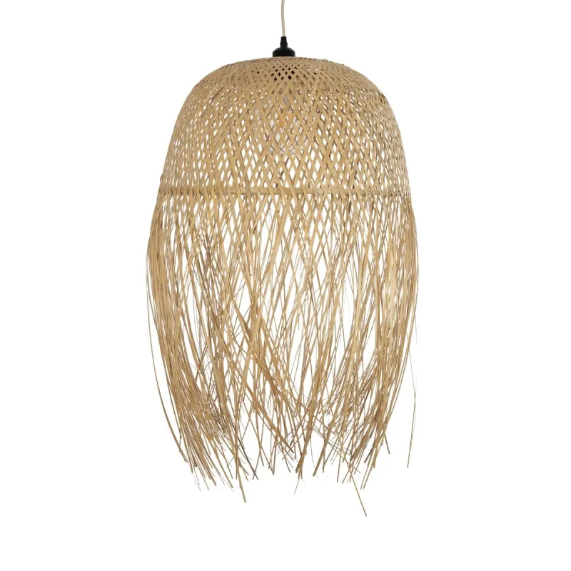 GLOBOSTAR® MANILA 00713 Boho Κρεμαστό Φωτιστικό Οροφής με Ντουί 1 x E27 AC 220-240V IP20 - Μπεζ - Μ50 x Π50 x Υ70cm