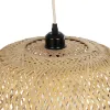 GLOBOSTAR® MANILA 00713 Boho Κρεμαστό Φωτιστικό Οροφής με Ντουί 1 x E27 AC 220-240V IP20 - Μπεζ - Μ50 x Π50 x Υ70cm