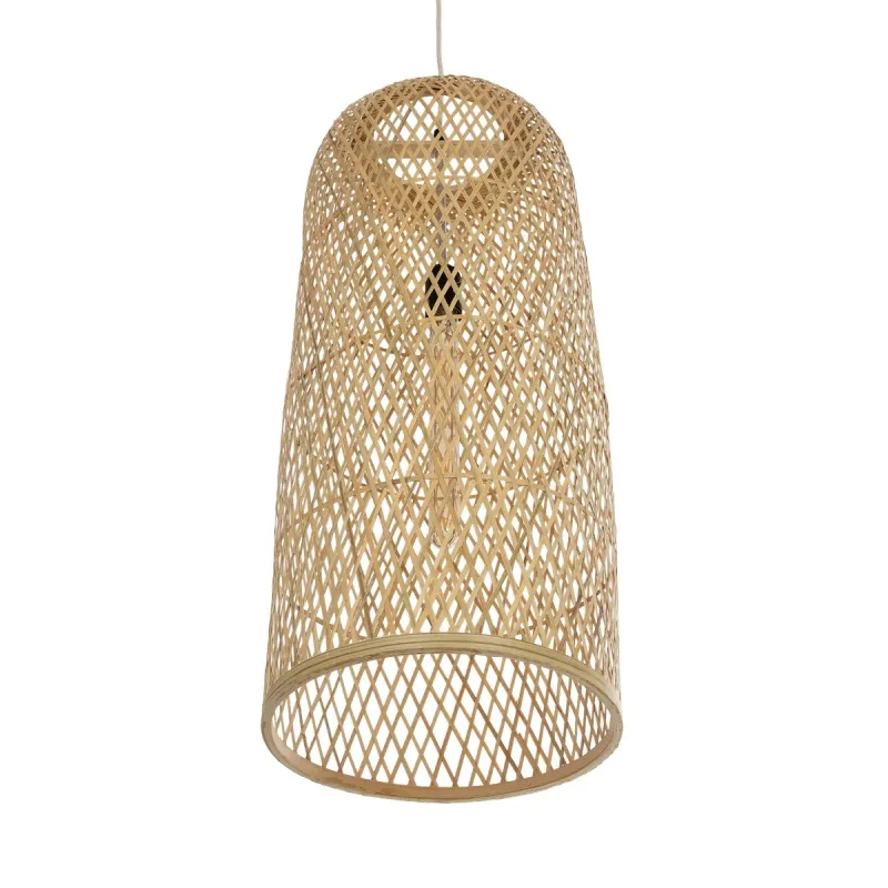 GLOBOSTAR® CALERO 01711 Boho Κρεμαστό Φωτιστικό Οροφής με Ντουί 1 x E27 AC 220-240V IP20 - Μπεζ - Μ30 x Π30 x Υ70cm