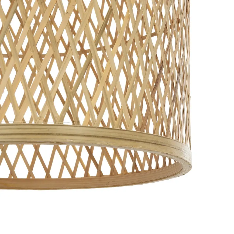 GLOBOSTAR® CALERO 01711 Boho Κρεμαστό Φωτιστικό Οροφής με Ντουί 1 x E27 AC 220-240V IP20 - Μπεζ - Μ30 x Π30 x Υ70cm