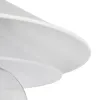 GLOBOSTAR® FERRO 203-0268 Μοντέρνο Κρεμαστό Φωτιστικό Οροφής με Ντουί 1 x E27 AC 220-240V IP20 - Λευκό & Χρυσό - Μ30 x Π30 x Υ19cm