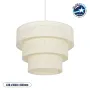 GLOBOSTAR® LEVEL 203-0275 Μοντέρνο Κρεμαστό Φωτιστικό Οροφής με Ντουί 1 x E27 AC 220-240V IP20 - Λευκό - Μ38 x Π38 x Υ30cm