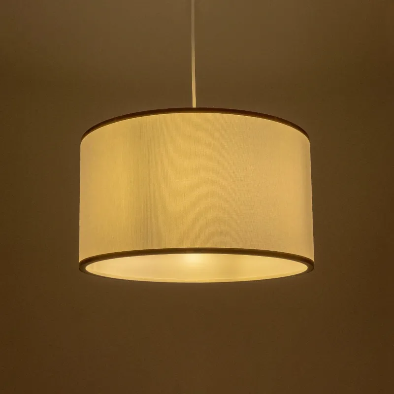 GLOBOSTAR® LOFTY 204-0091 Μοντέρνο Κρεμαστό Φωτιστικό Οροφής με Ντουί 1 x E27 AC 220-240V IP20 - Λευκό - Μ37 x Π37 x Υ21cm
