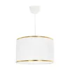 GLOBOSTAR® LOFTY 204-0091 Μοντέρνο Κρεμαστό Φωτιστικό Οροφής με Ντουί 1 x E27 AC 220-240V IP20 - Λευκό - Μ37 x Π37 x Υ21cm