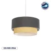 GLOBOSTAR® BIGGIE 204-0095 Μοντέρνο Κρεμαστό Φωτιστικό Οροφής με Ντουί 1 x E27 AC 220-240V IP20 - Γκρι & Μπεζ - Μ30 x Π30 x Υ17cm GLOBOSTAR® BIGGIE 204-0095 Μοντέρνο Κρεμαστό Φωτιστικό Οροφής με Ντουί 1 x E27 AC 220-240V IP20 - Γκρι & Μπεζ - Μ30 x Π30 x Υ17cm