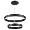 kelvo® VENOM KLV-101-0196-V2 Κρεμαστό Φωτιστικό Οροφής LED 75W 7500lm 120° AC 220-240V IP20 Ρυθμιζόμενο Λευκό CCT με Χειριστήριο από 2700K έως 6000K Dimmable - Lumileds SMD Chip - Μαύρο Ματ - Μ60 x Π60 x Υ40cm - 3 Χρόνια Εγγύηση
