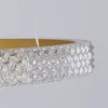 kelvo® DIAMOND KLV-101-0240 Κρεμαστό Φωτιστικό Οροφής LED 120W 12000lm 180° AC 220-240V IP20 Ρυθμιζόμενο Λευκό CCT με Χειριστήριο από 2700K έως 6000K Dimmable - Lumileds SMD Chip - Χρυσό Πλατίνα - Μ80 x Π80 x Υ80cm - 3 Χρόνια Εγγύηση