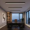 kelvo® ORION KLV-101-0362-V2 Γραμμικό Φωτιστικό Οροφής LED 72W 7200lm 120° AC 220-240V IP20 Ρυθμιζόμενο Λευκό CCT με Χειριστήριο από 2700K έως 6000K Dimmable - Lumileds SMD Chip - Μαύρο Ματ - Μ120 x Π5.5 x Υ7cm - 3 Χρόνια Εγγύηση