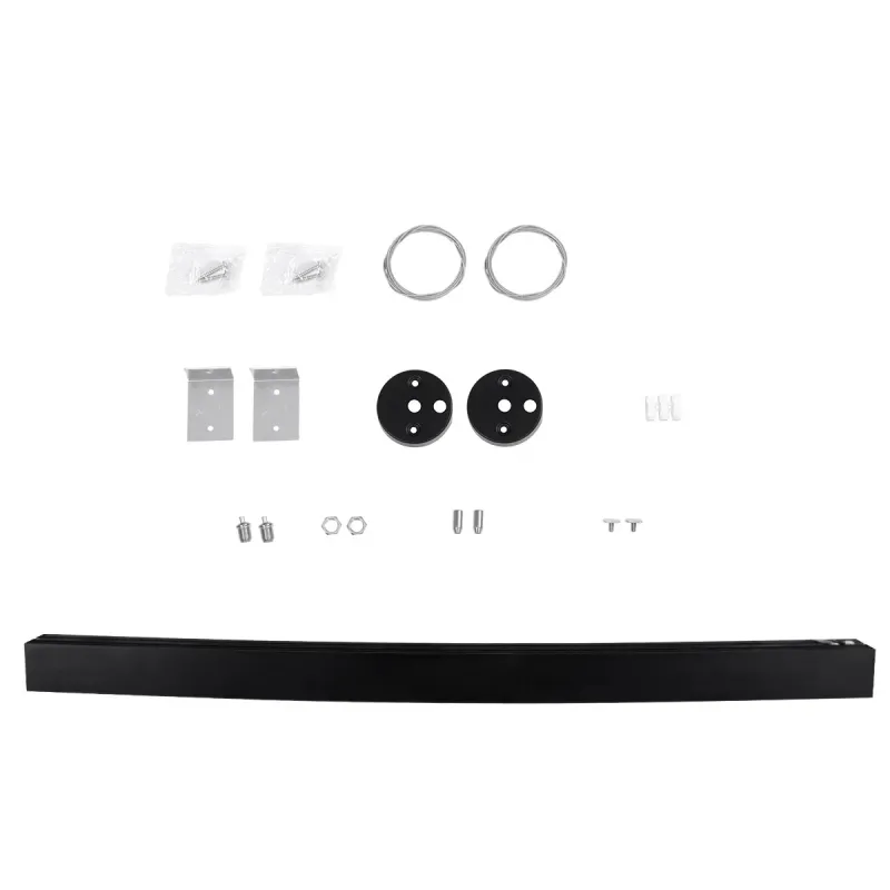 kelvo® ORION KLV-101-0362-V3 Φωτιστικό Τοίχου / Απλίκα LED 72W 7200lm 120° AC 220-240V IP20 Ρυθμιζόμενο Λευκό CCT με Χειριστήριο από 2700K έως 6000K Dimmable - Lumileds SMD Chip - Μαύρο Ματ - Μ120 x Π5.5 x Υ7cm - 3 Χρόνια Εγγύηση